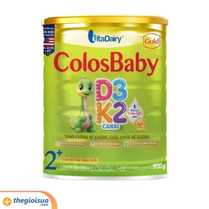 Sữa bột dinh dưỡng công thức ColosBaby Gold D3K2 2+ 800g