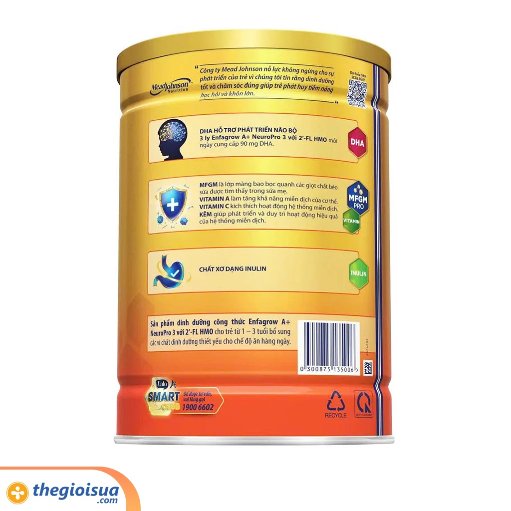 Sữa bột Enfagrow A+ Neuropro 3 HMO 1,7kg