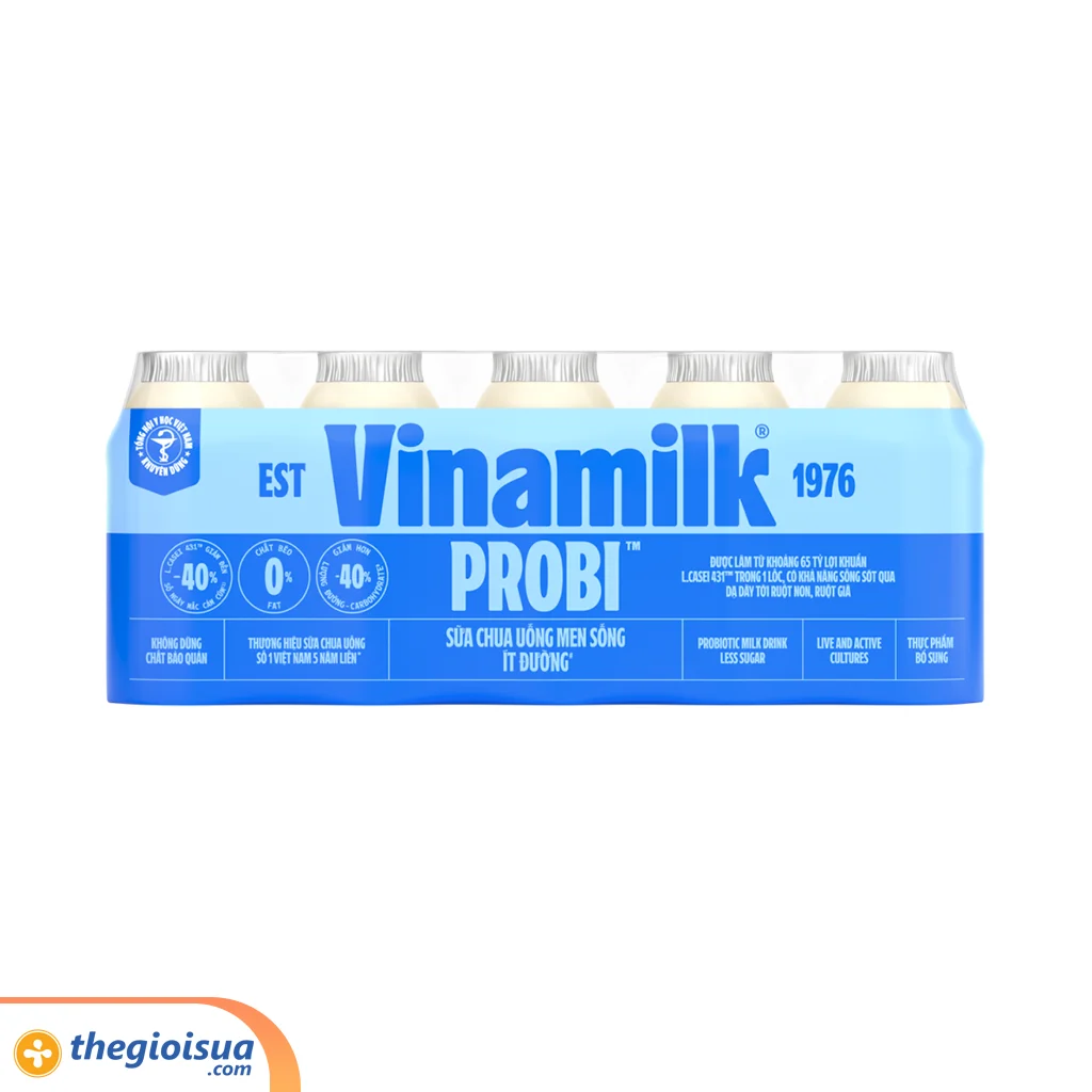 Sữa chua uống Probi ít đường 5x65ml