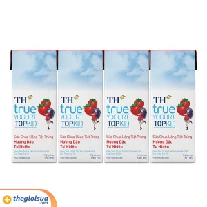Sữa chua uống TH Topkid Dâu 180ml