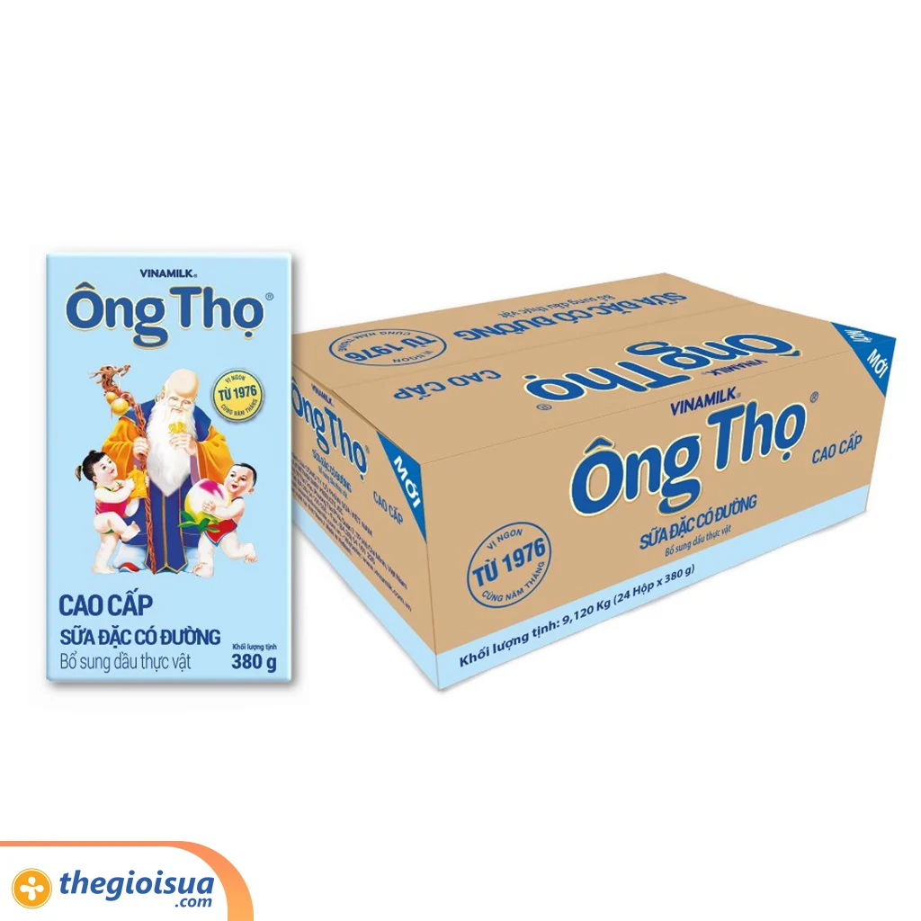 Sữa Đặc Có Đường Ông Thọ chữ xanh HG 380g