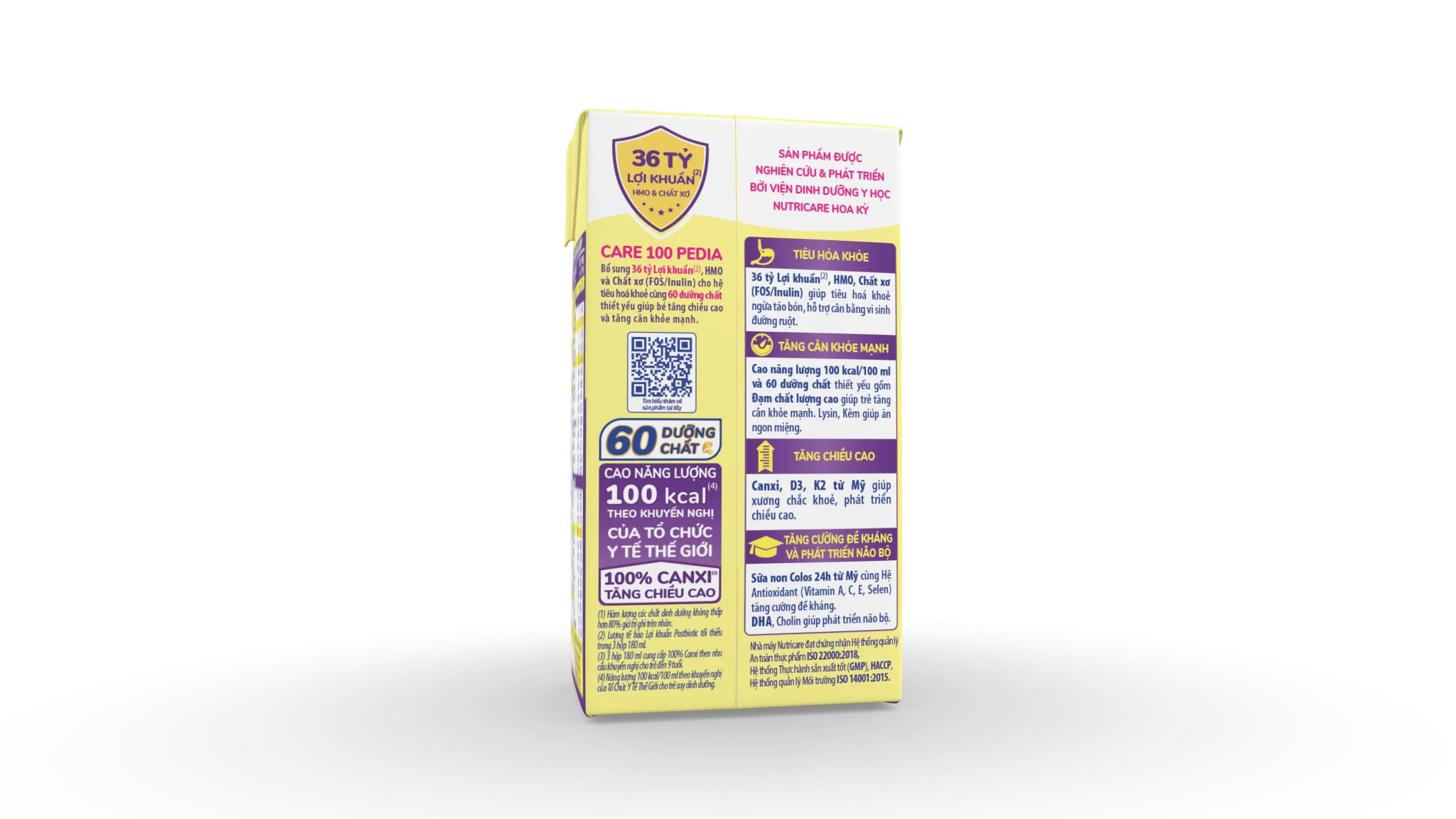 Sữa Dinh Dưỡng Pha Sẵn Care 100 pedia 110ml