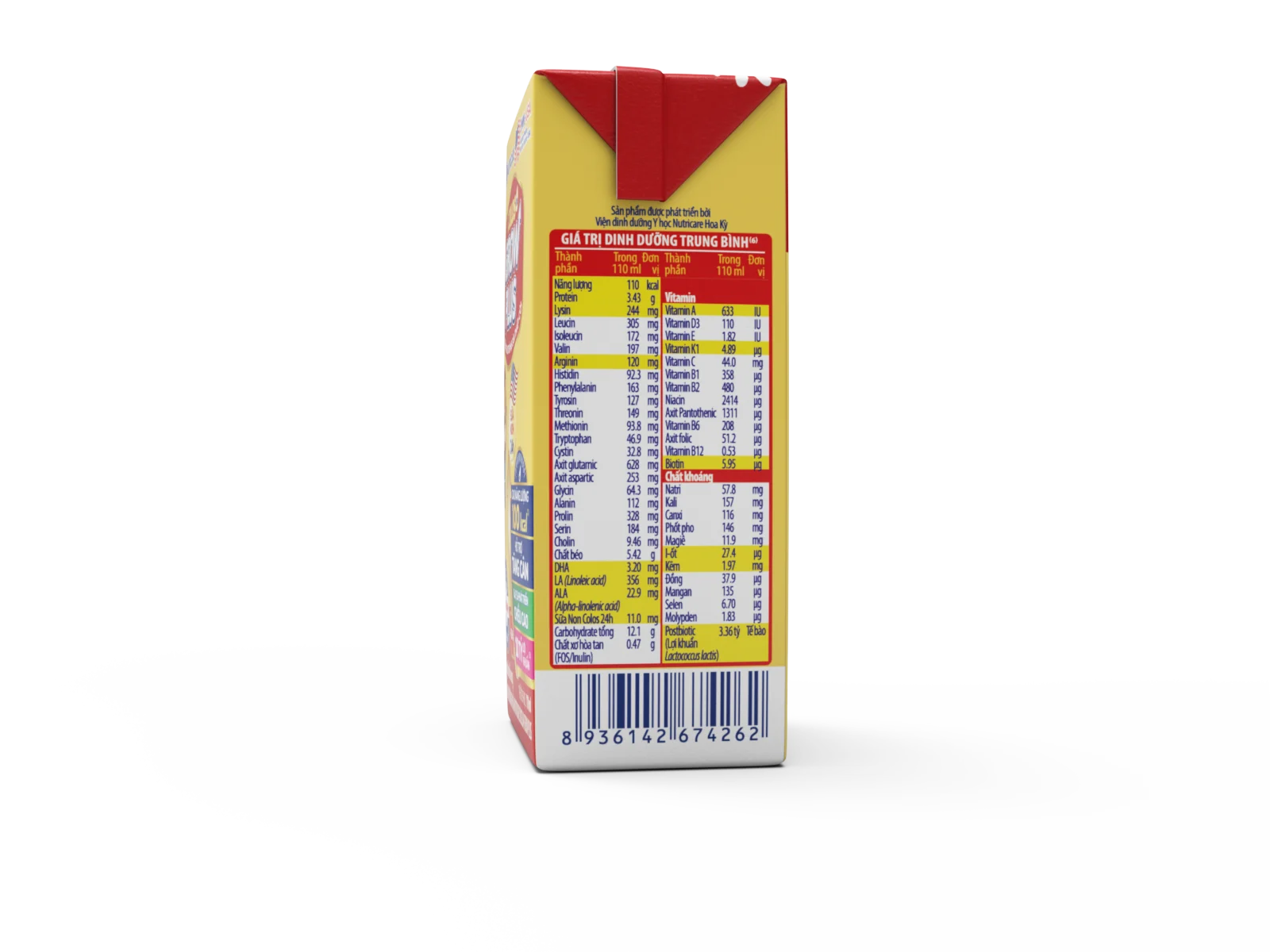 Sữa nước Nutricare colos 24H grow plus 110ml Từ 1 tuổi