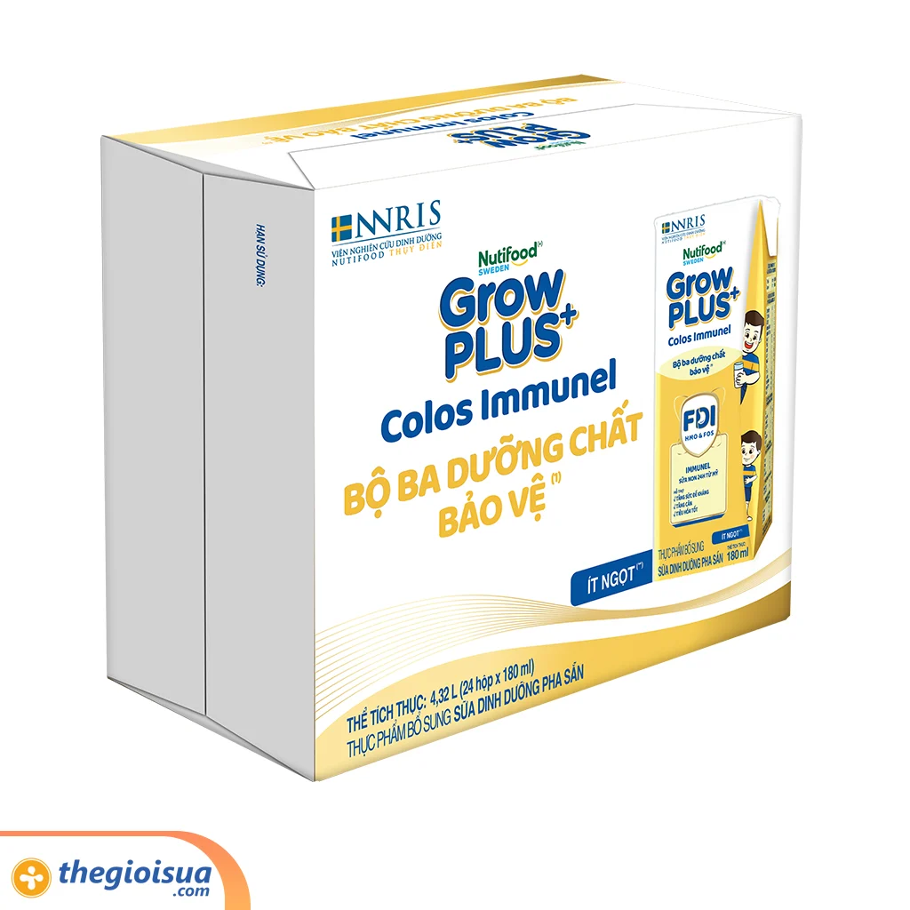 Sữa Pha Sẵn GrowPlus+ Colos Immunel HG 180ml