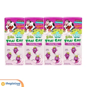Sữa trái cây Lif Kun hương nho 180ml