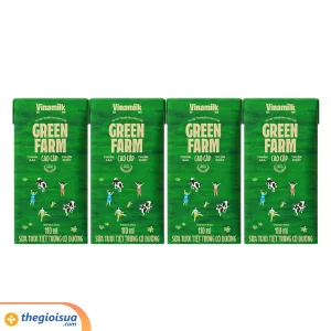 Sữa tươi tiệt trùng có đường Vinamilk Green Farm 110ml