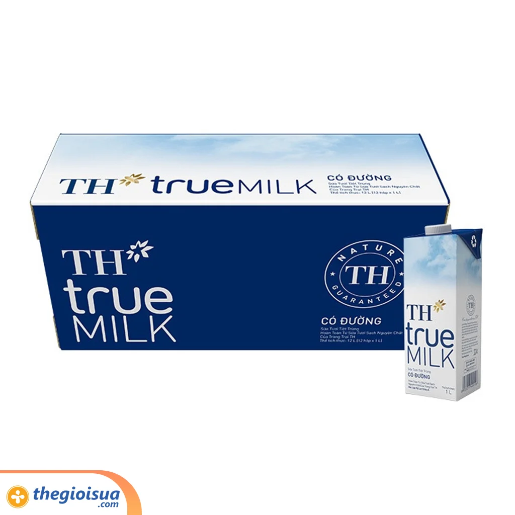 Sữa tươi tiệt trùng TH có đường 1L
