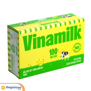 Sữa tươi tiệt trùng Vinamilk giảm béo vị Chuối 180ml
