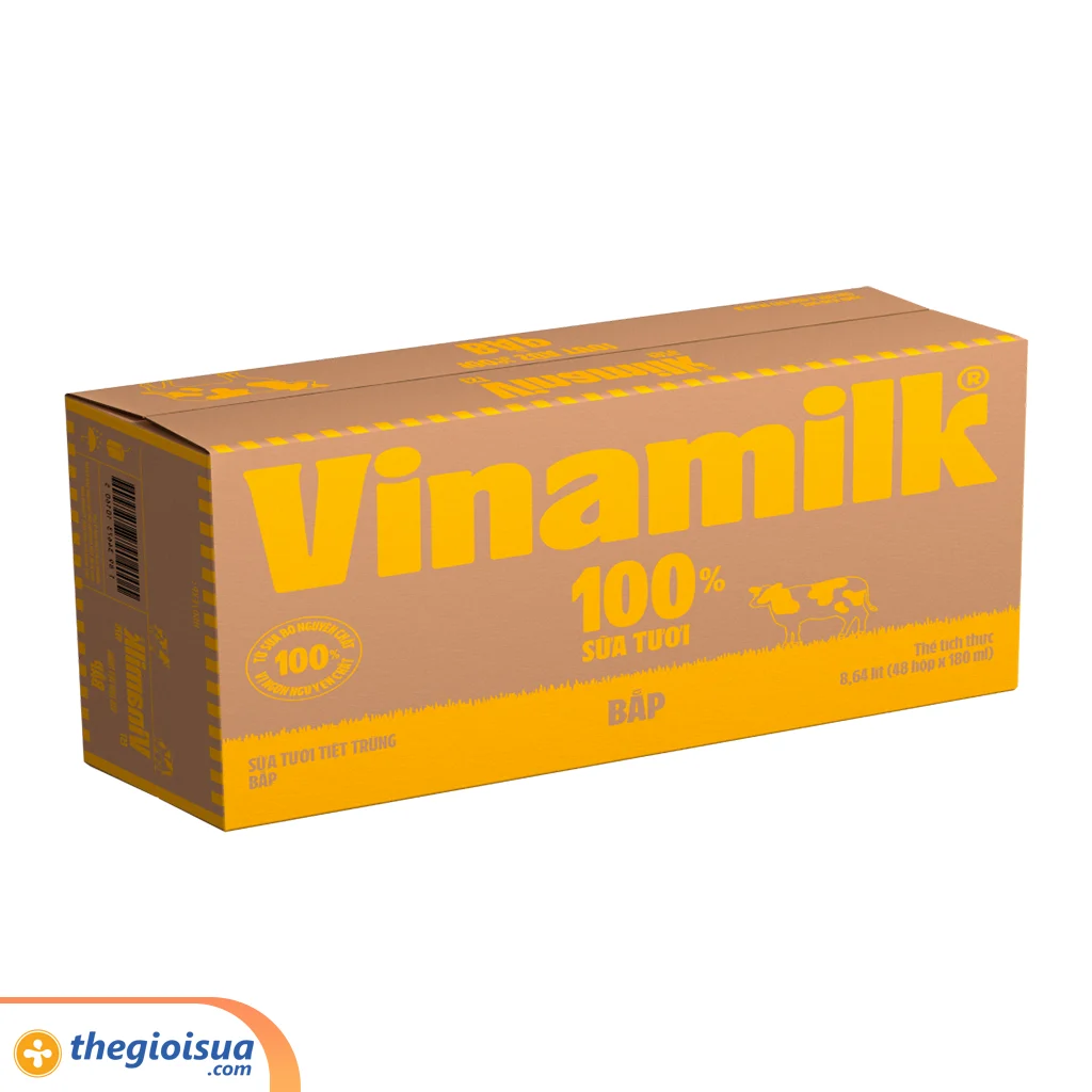 Sữa tươi Vinamilk tiệt trùng vị Bắp 180ml