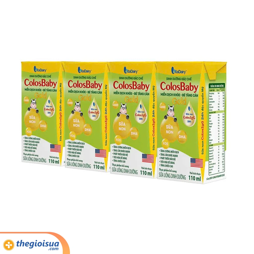 Sữa Uống Dinh Dưỡng ColosBaby IQ Gold 110ml