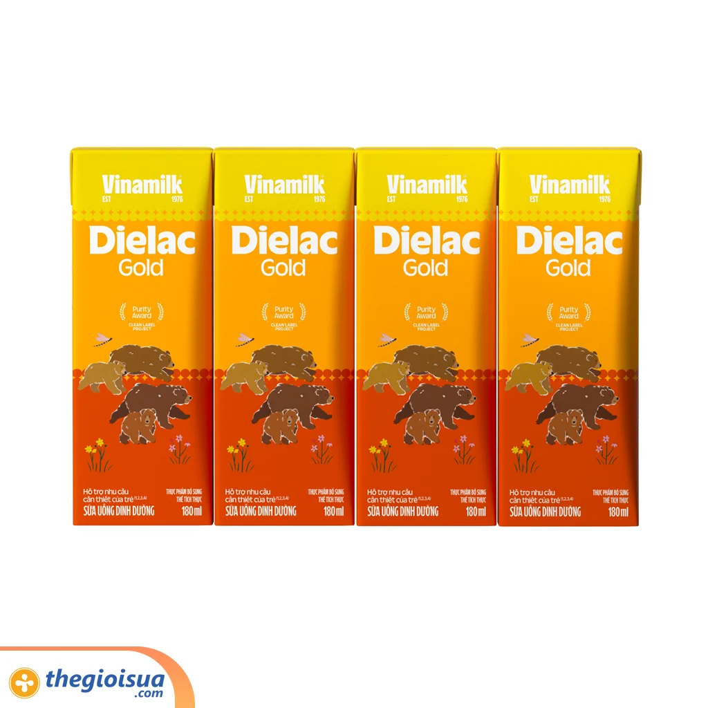 Sữa Uống Dinh Dưỡng Dielac Gold 180ml mẫu mới (trên 1 tuổi)