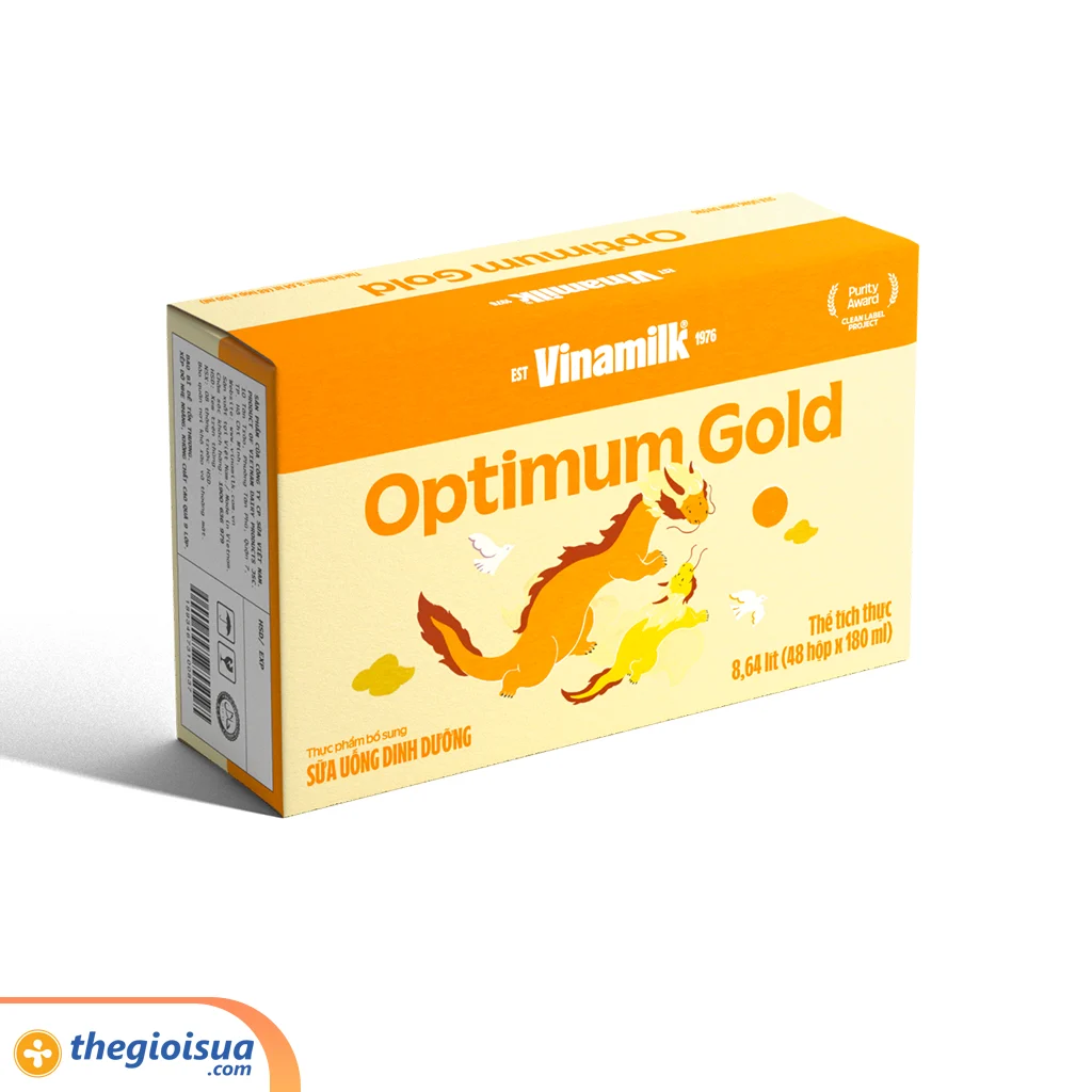Sữa uống dinh dưỡng Optimum Gold 180ml mẫu mới