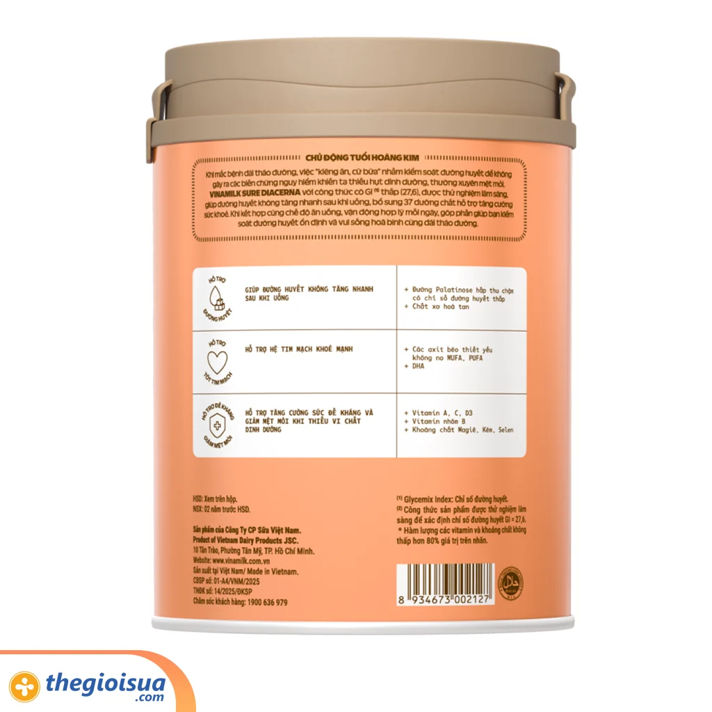 Sữa bột Vinamilk Sure Diacerna HT 400g