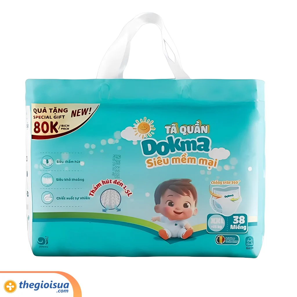 TÃ QUẦN DOKMA PREMIUM BABY - XXL38
