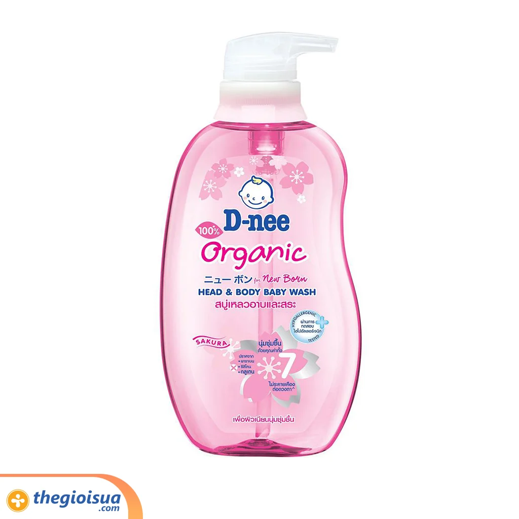Tắm gội Dnee 380ml Hồng