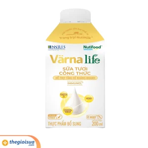 Thực Phẩm Bổ Sung Sữa Tươi Công Thức VARNALIFE (VÀNG) hộp 200ml