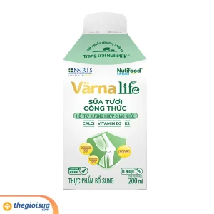 Thực Phẩm Bổ Sung Sữa Tươi Công Thức VARNALIFE (XANH) hộp 200ml
