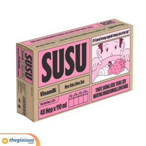 Thức uống trái cây Hương Marshmallow Dâu VNM Susu 110ml