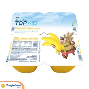 Sữa chua TH Topkid Chuối Lúa mạch vỉ 4x60g