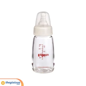 Bình sữa Pigeon cổ nhỏ thủy tinh 120ml