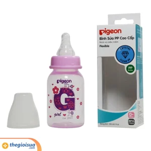 Bình sữa Pigeon PP cao cấp Hồng 120ml