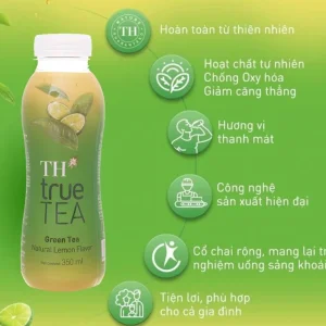Trà xanh vị chanh tự nhiên TH True Tea 350ml