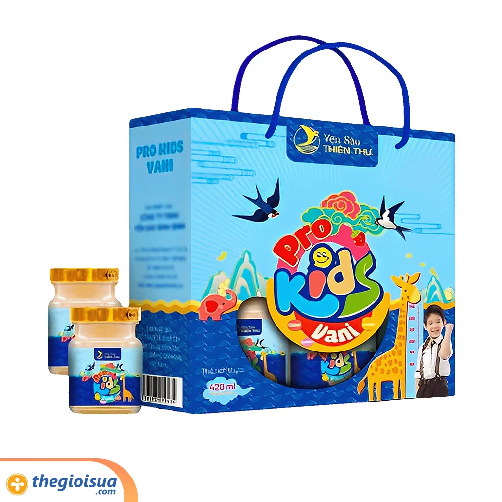 Yến sào Thiên Thư Pro Kids hương vani lốc 6x70ml