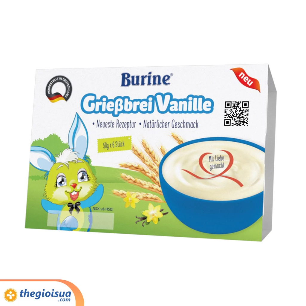 Cháo sữa Burine vị vani (6x50g)