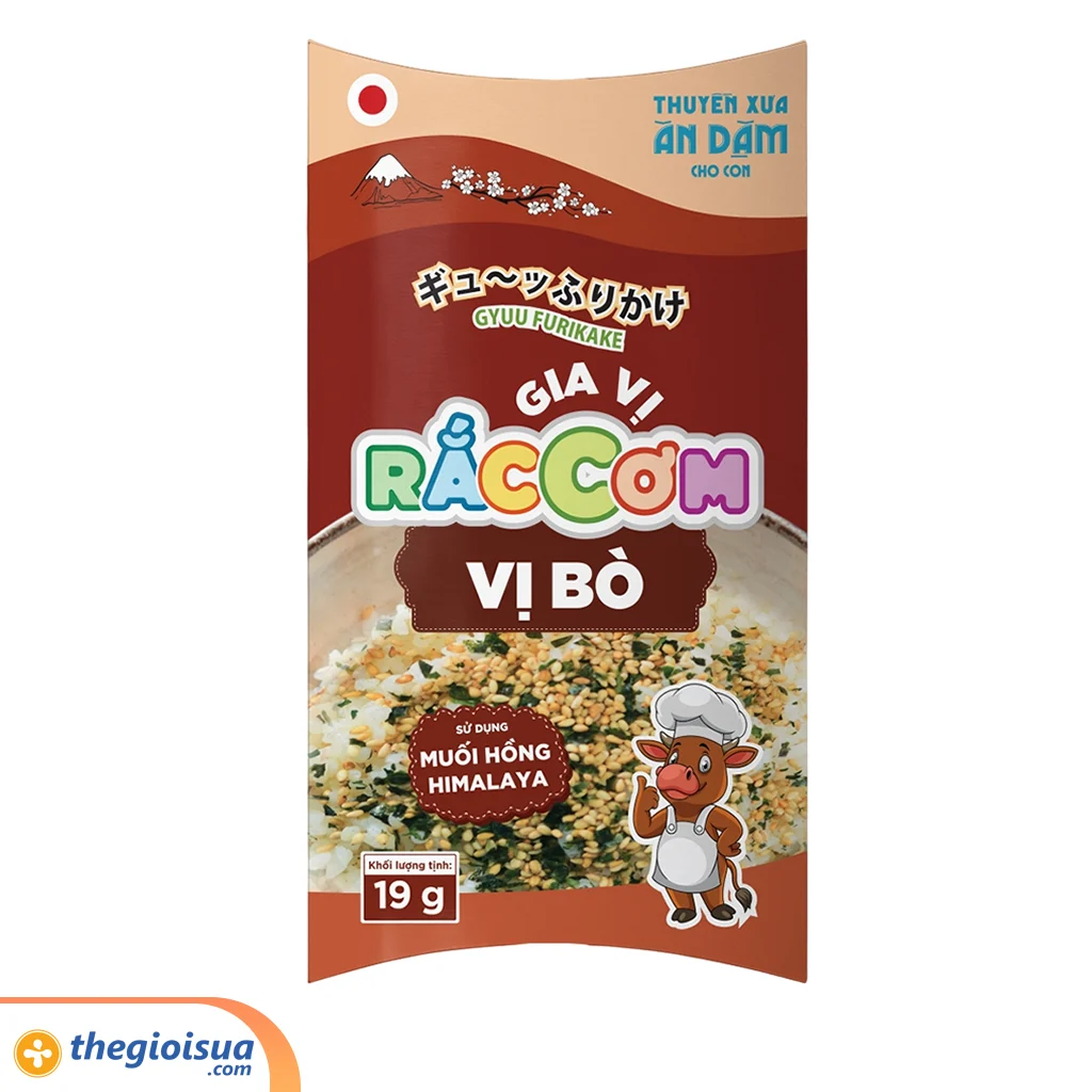 Gia vị rắc cơm Thuyền Xưa – Vị Bò 19gr