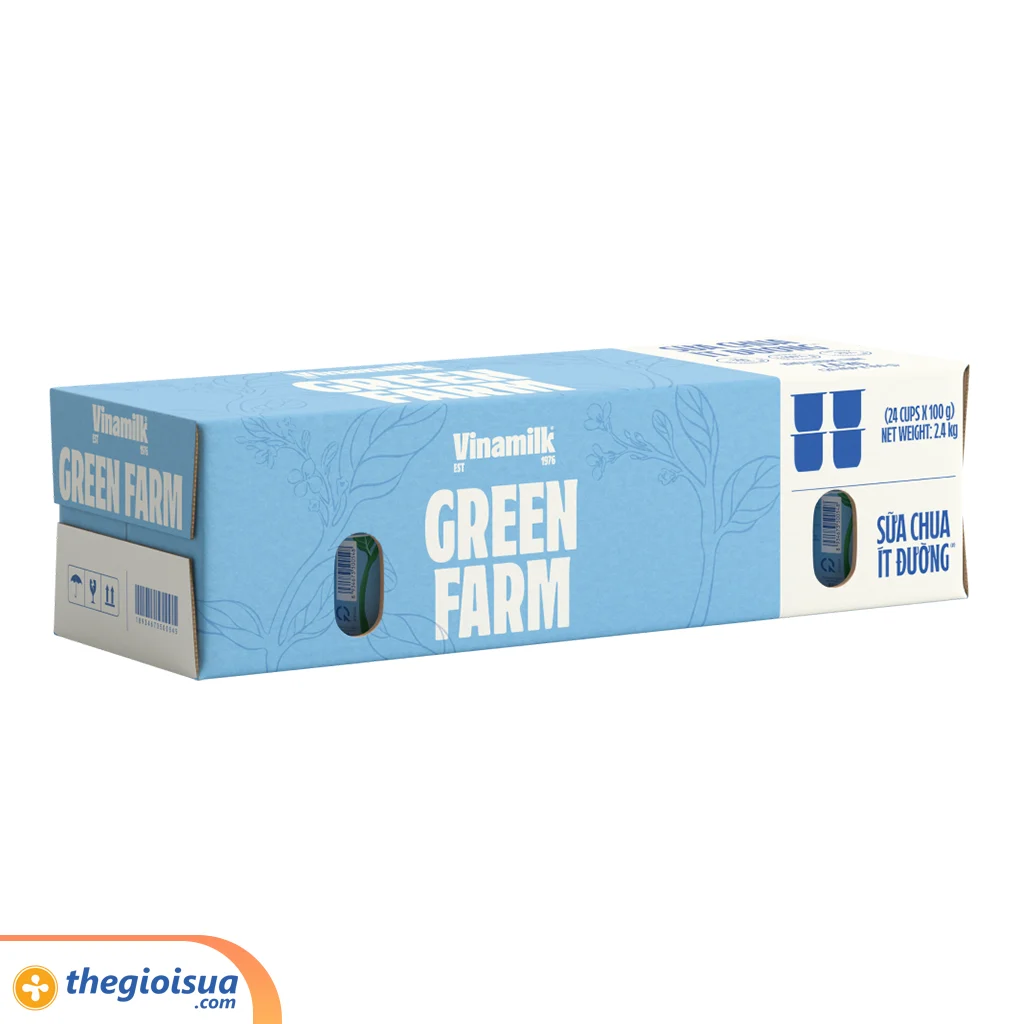 Sữa chua Vinamilk Green Farm ít đường 100g