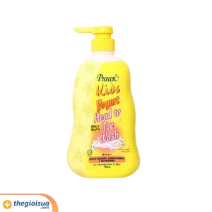 Sữa tắm gội Pureen vàng trẻ em (Sữa chua, vani) 750ml