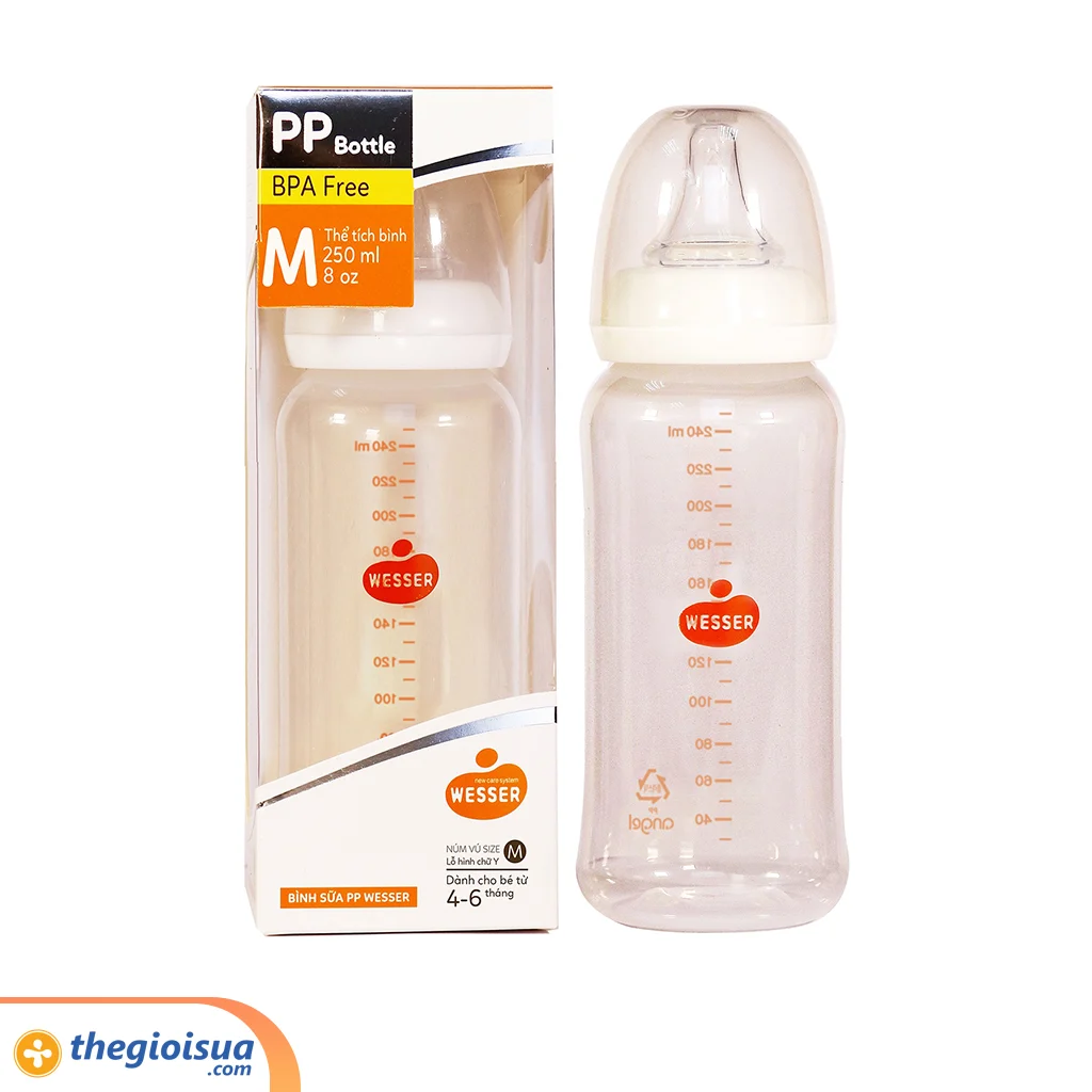 Bình sữa PP Wesser 250ml
