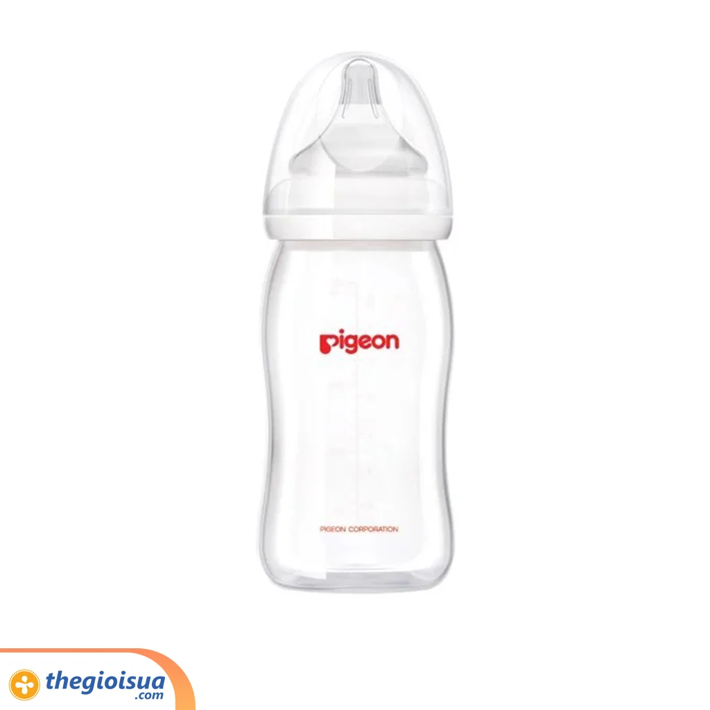 Bình sữa Pigeon PP Plus 240ml cổ rộng