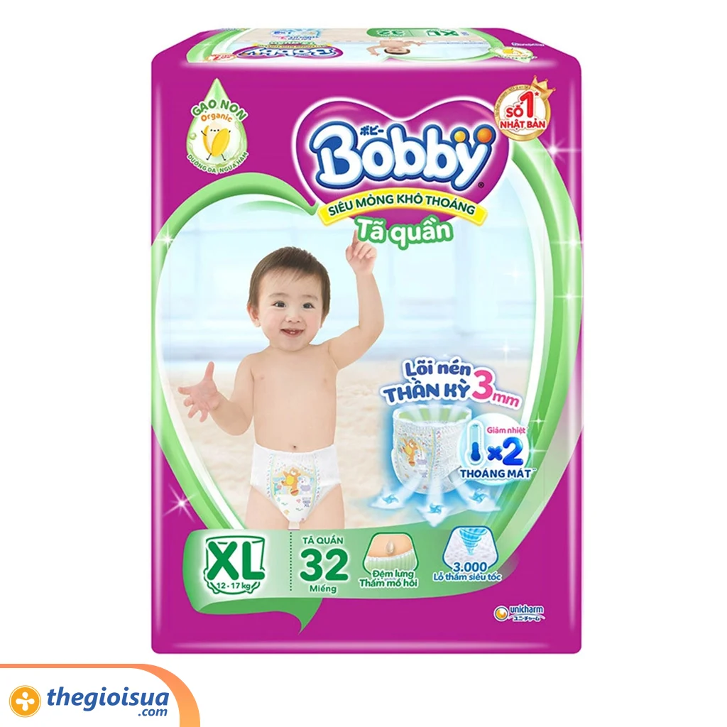 Tã quần Bobby size XL 32 miếng