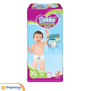 Tã quần Bobby Siêu Thấm size XL 34 miếng