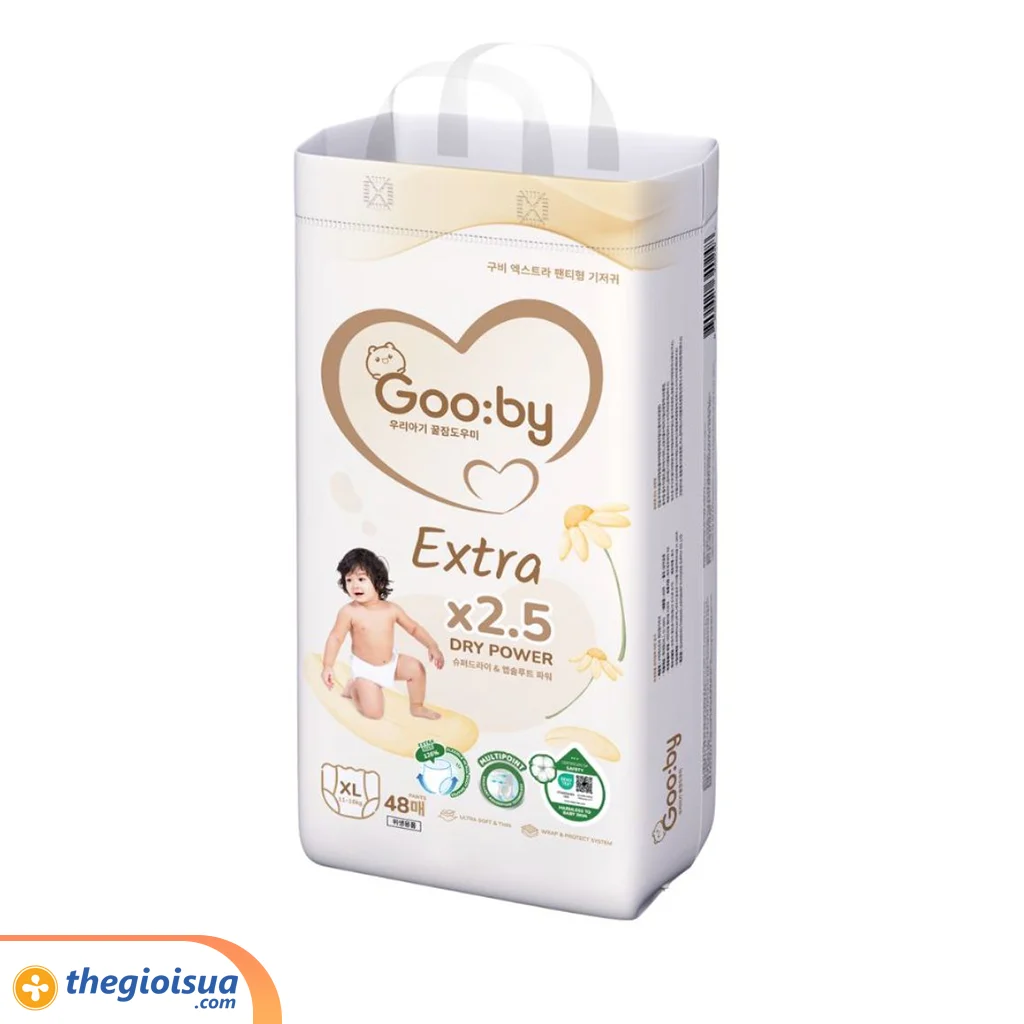 Bỉm quần Gooby Extra size XL 48 miếng (cho bé 11 – 16kg)