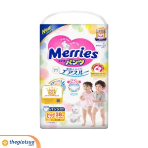 Tã quần Merries size XL 38 miếng