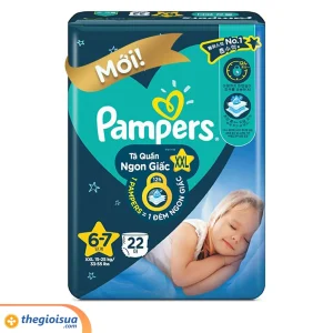 Pampers tã quần ngon giấc size XXL 22 miếng