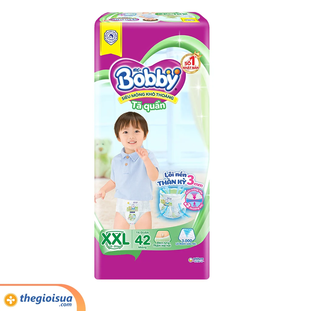 Tã quần Bobby size XXL 42 miếng