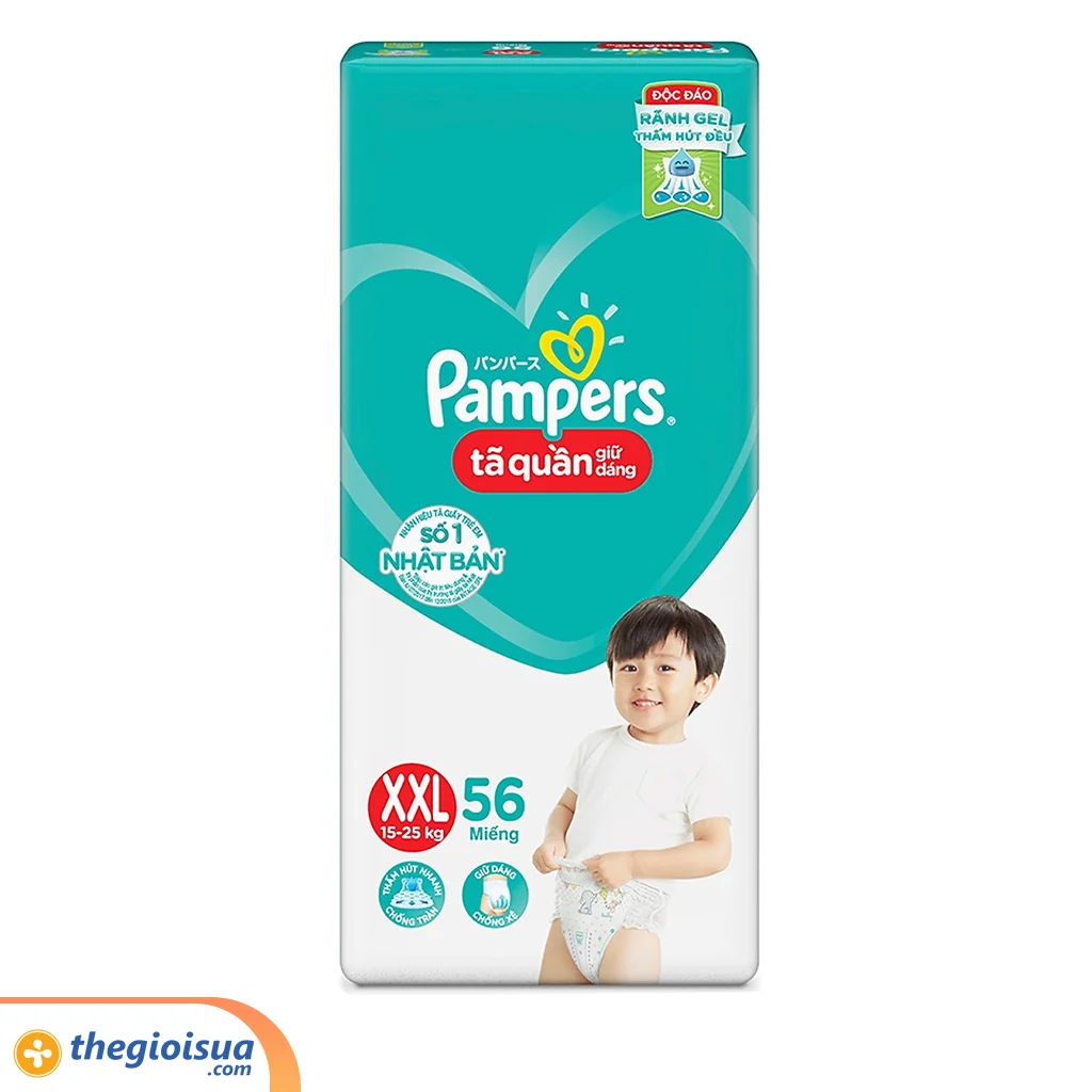Pampers Tã quần size XXL 56 miếng