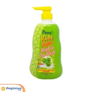 Sữa tắm gội Pureen trẻ em (Sữa chua táo) 750ml