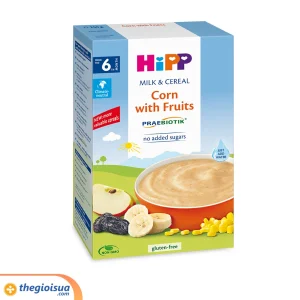 Bột Hipp Bắp, sữa, hoa quả 250g