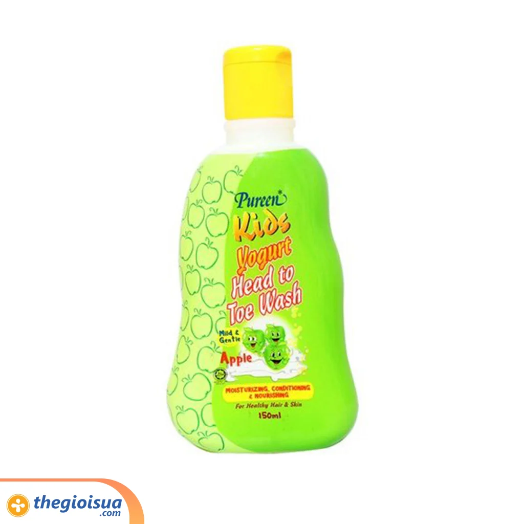 Sữa tắm gội Pureen trẻ em ( Sữa chua táo) 150ml