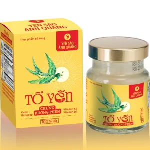 Yến sào Ánh Quang - Tổ yến chưng đường phèn 70% 70ml