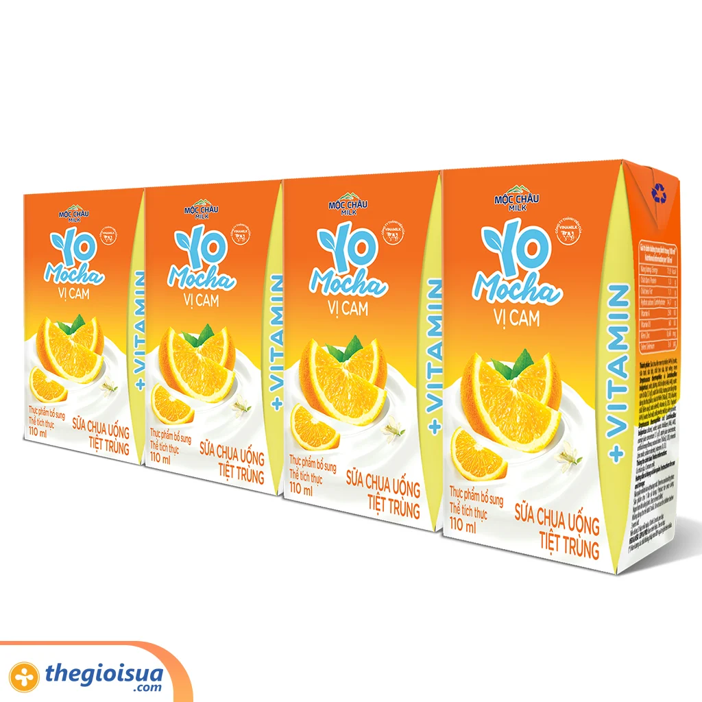 Sữa chua uống Mộc châu Cam Yo Mocha 110ml