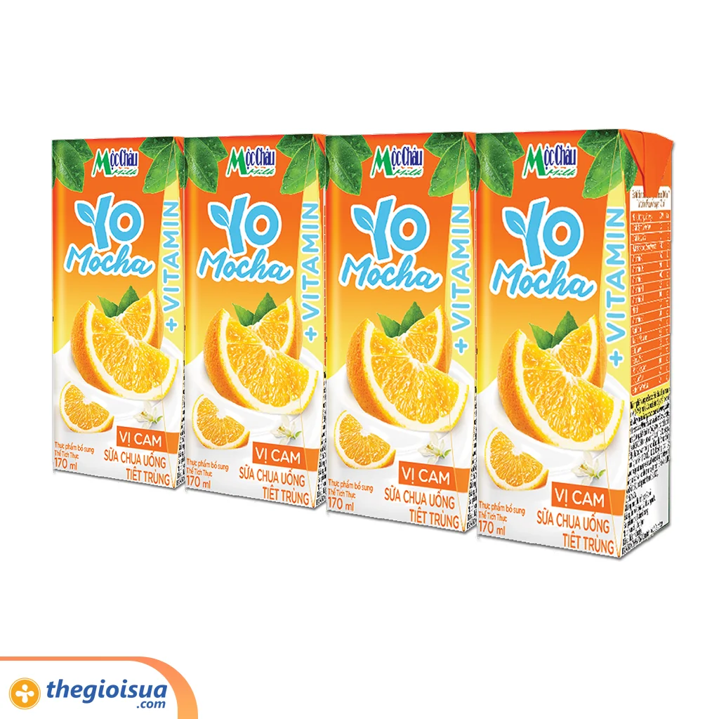 Sữa chua uống Mộc châu Cam Yo Mocha 170ml