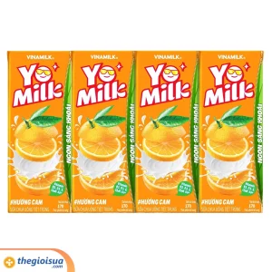 Sữa chua uống Vinamilk hương cam Yomilk 170ml