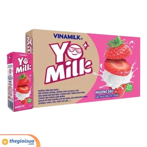 Sữa chua uống Vinamilk Yomilk hương dâu 170ml