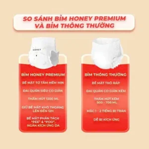 Bỉm HONEY, dạng quần lót, Size XL44 (12-17kg)