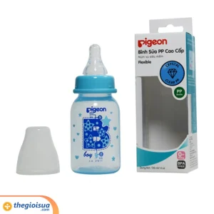Bình sữa Pigeon PP cao cấp Xanh 120ml